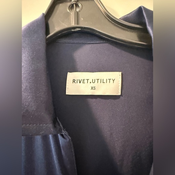 RIVET UTILITY Navy Blue Jumpsuit XS - Picture 7 of 9